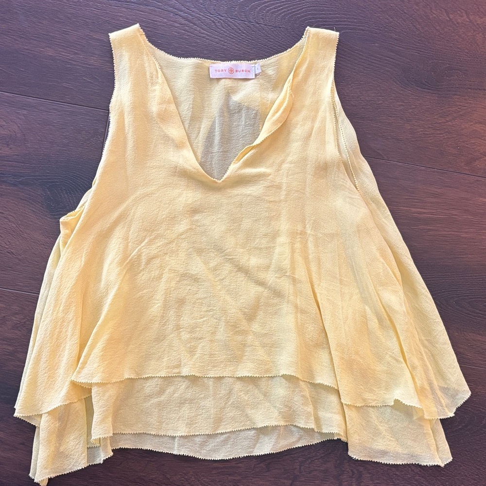Tory Burch Sunny Yellow Tank Top